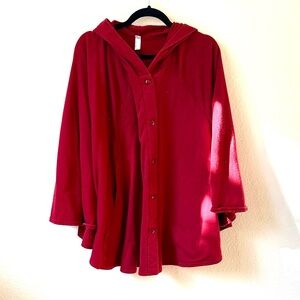 American Apparel Red Poncho